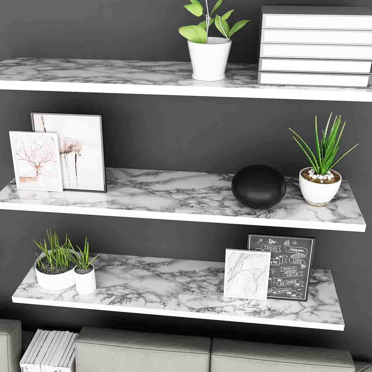 Gray Marble Self Adhesive Wallpaper