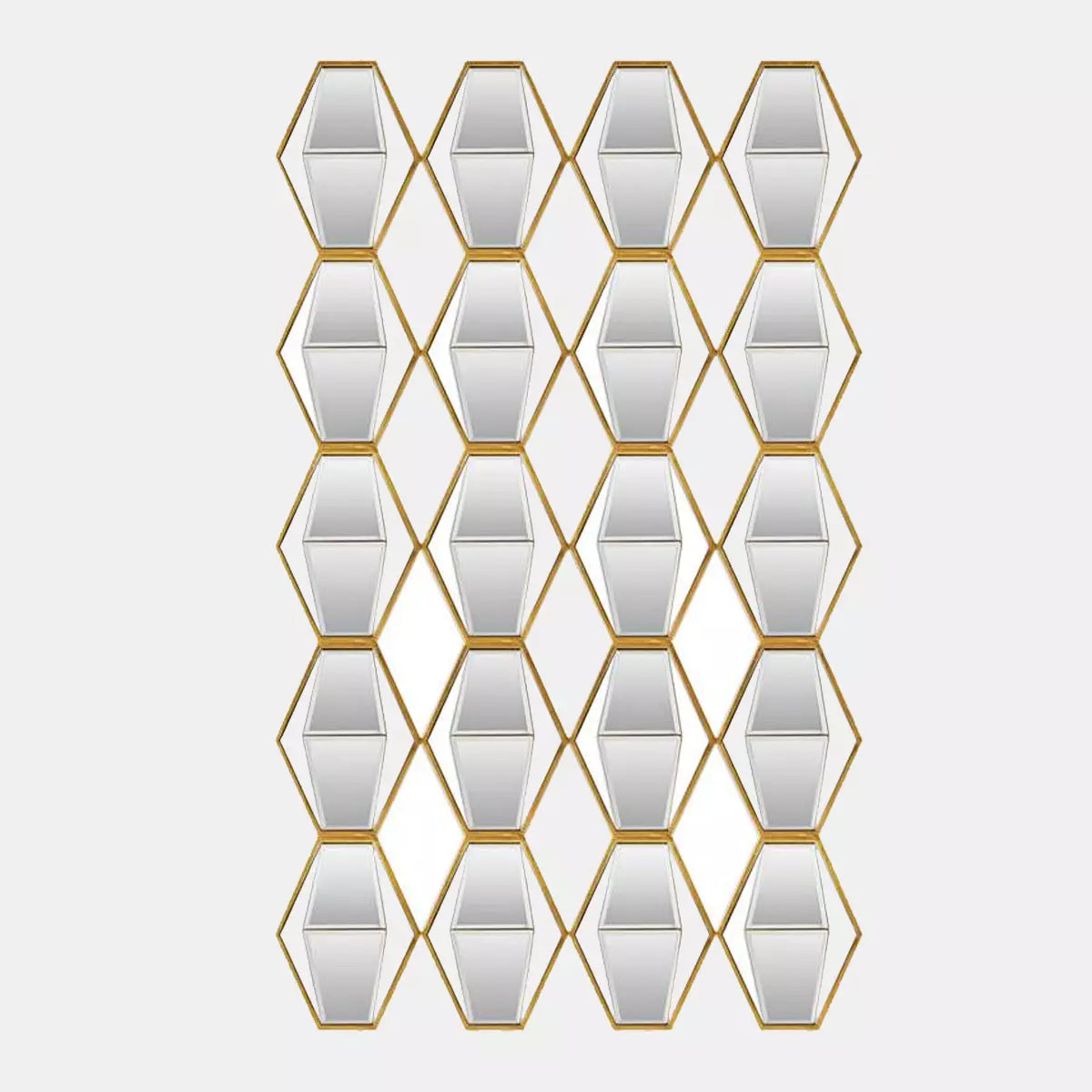 Honeycomb Mirror Wall Art